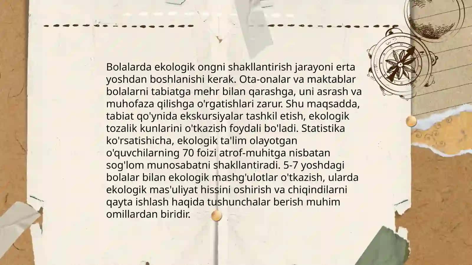 MTT da tabiat bilan tanishtirishning ahamiyati 4