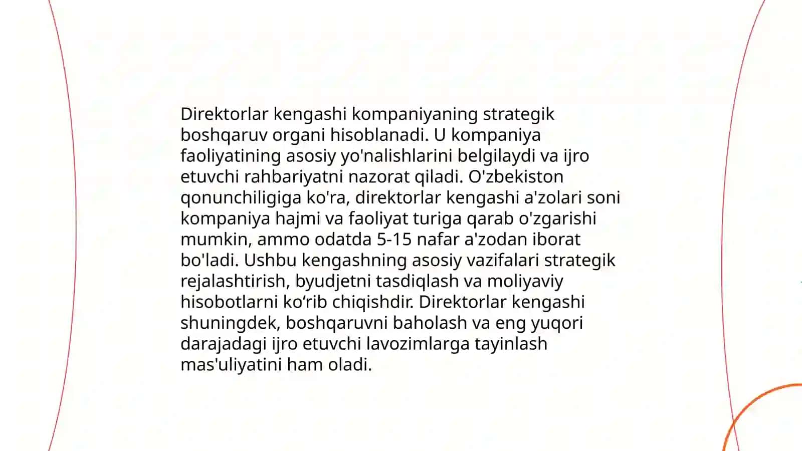 Korporativ boshqaru kodeksi 4