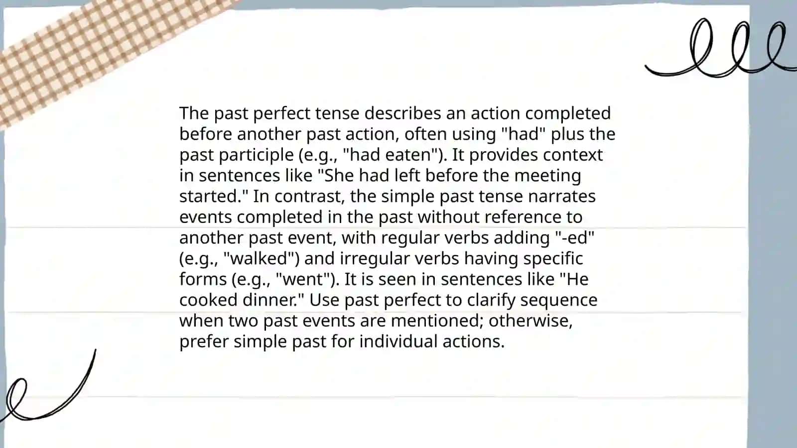Past Perfect 4