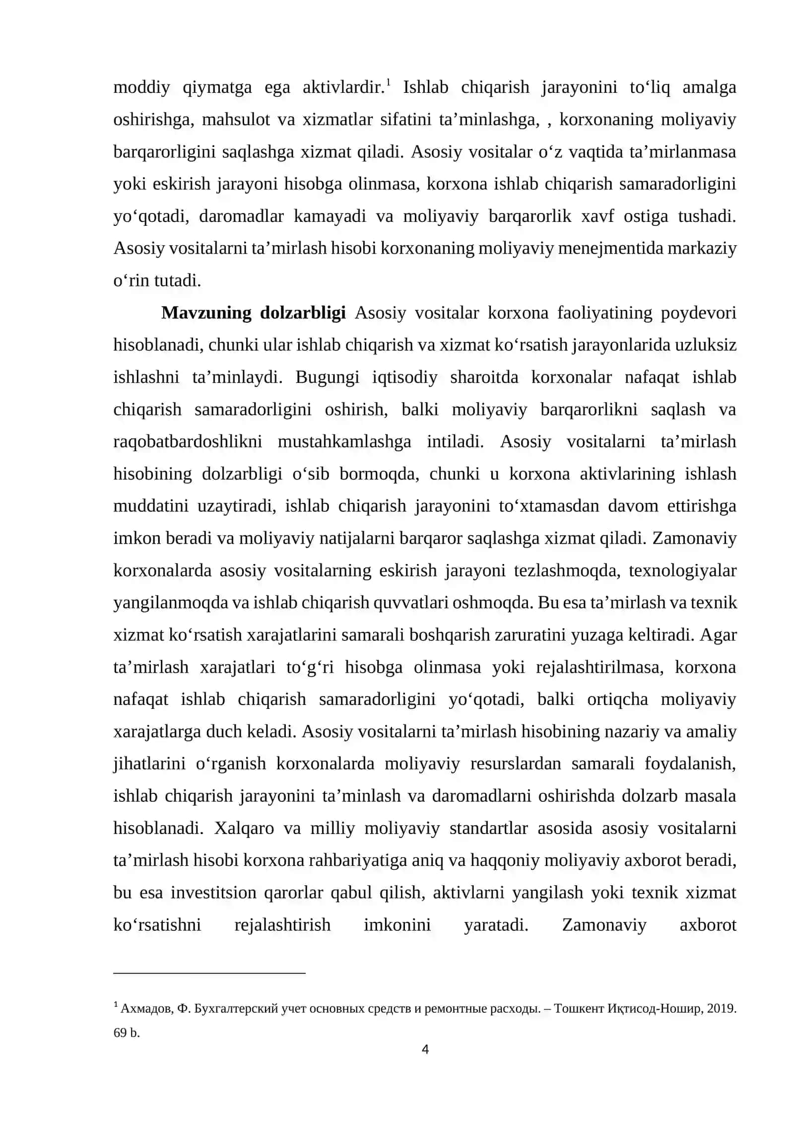 Asosiy vositalarni ta'mirlash hisobi 4