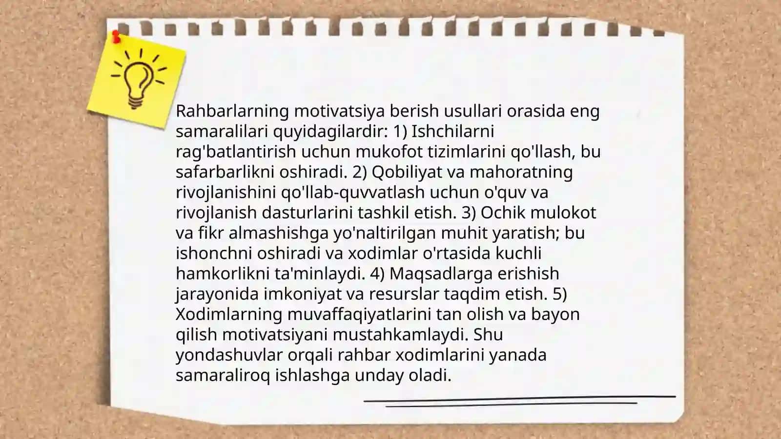 Rahbarning boshqaruv uslubi 4