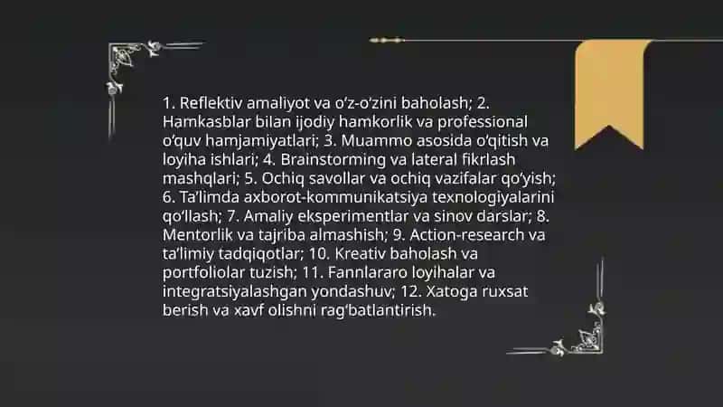 Pedagogik kopmpetentlik va kreativlikni shakllantirish 4