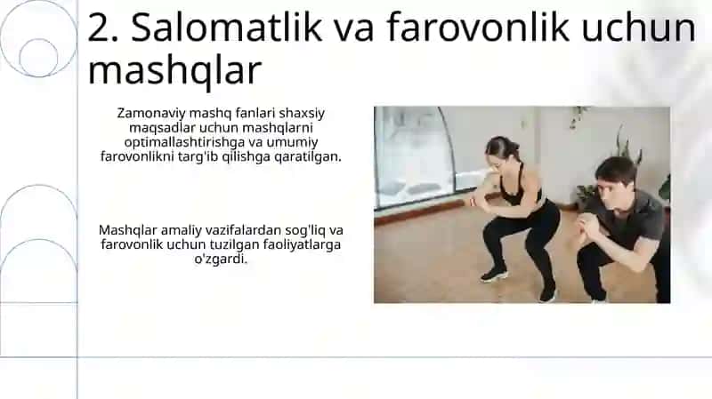 Jismoniy mashqlarning paydo bo'lishi 4