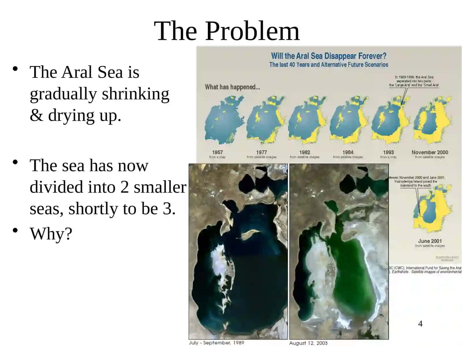 Global problem in thearalsea 4