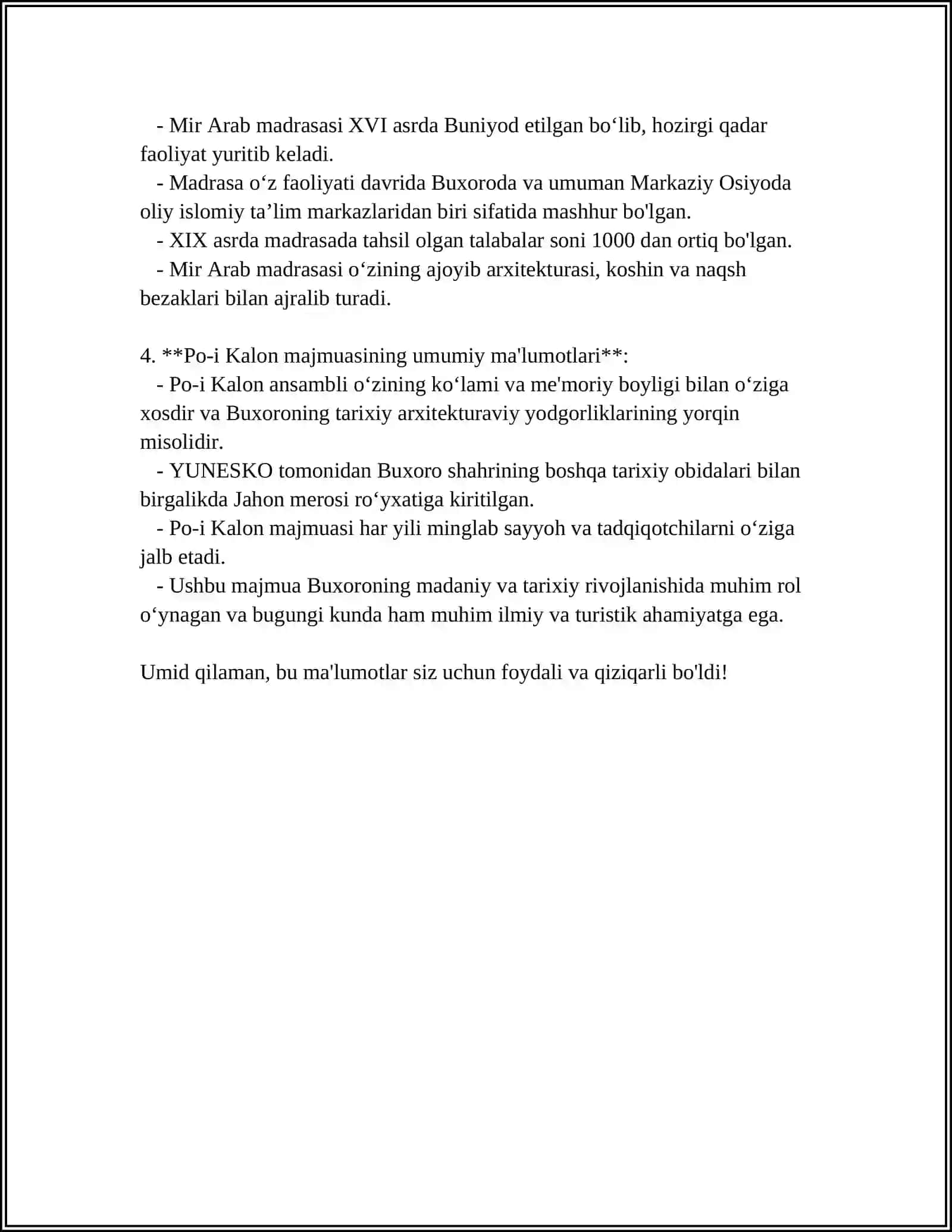 O'ZBEKISTONDAGI MUQADDAS ZIYORATGOHLAR 4