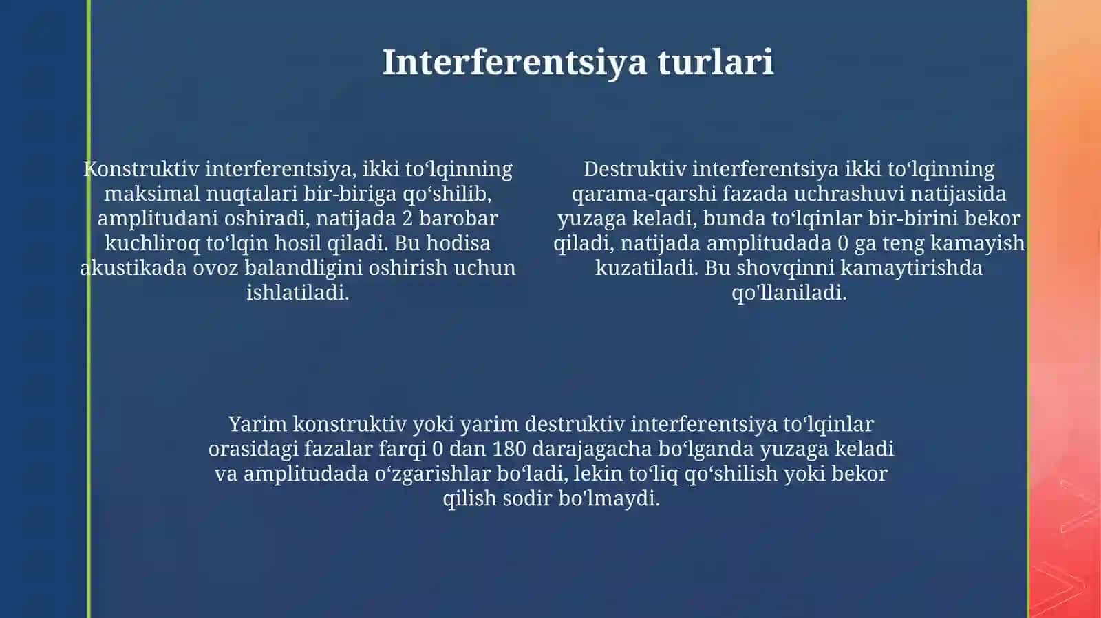 Interferentsiyavauningqoʻllanilishi 4