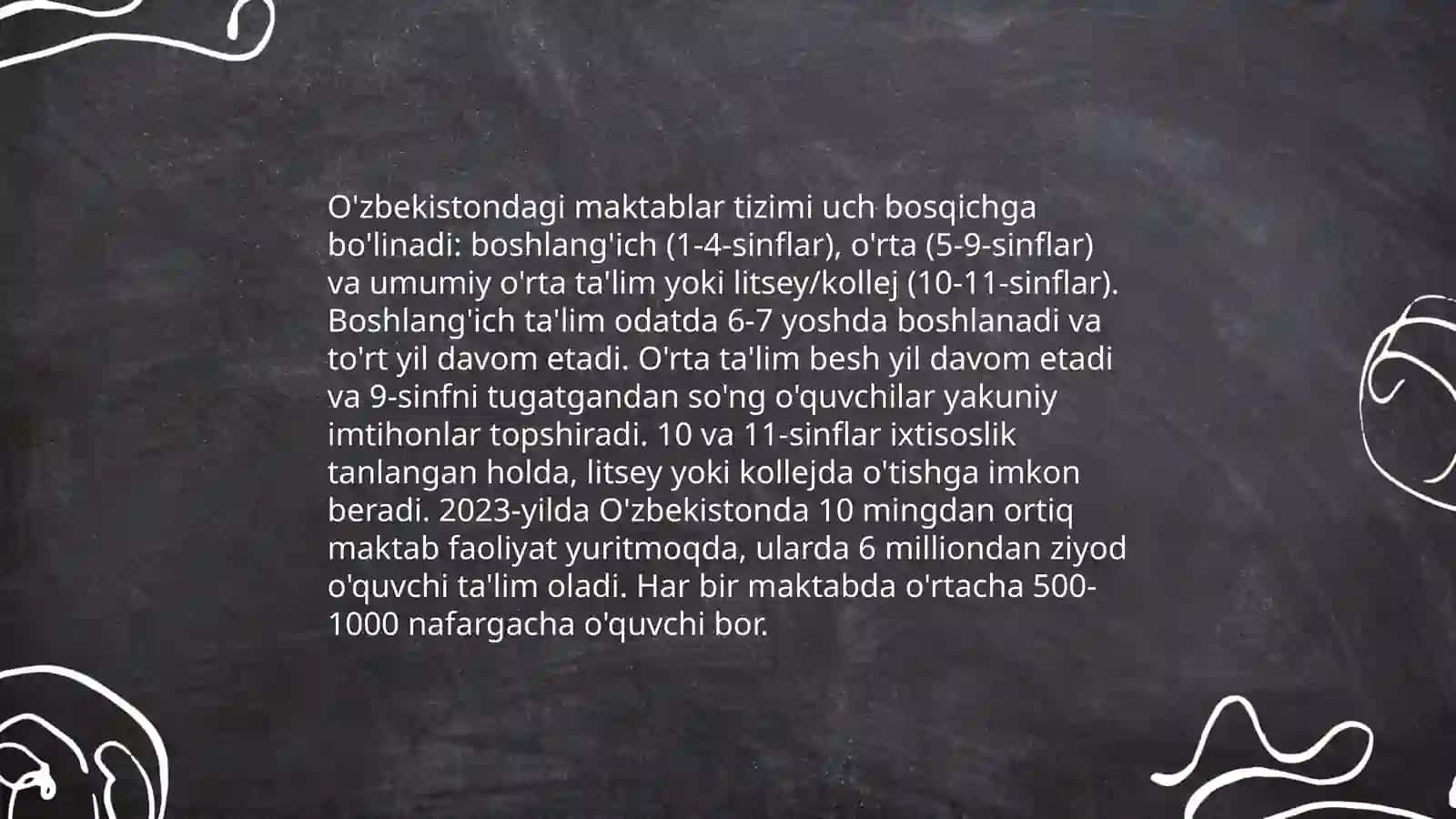 Maktab ta'limi tarixi O'zbekistonda 4