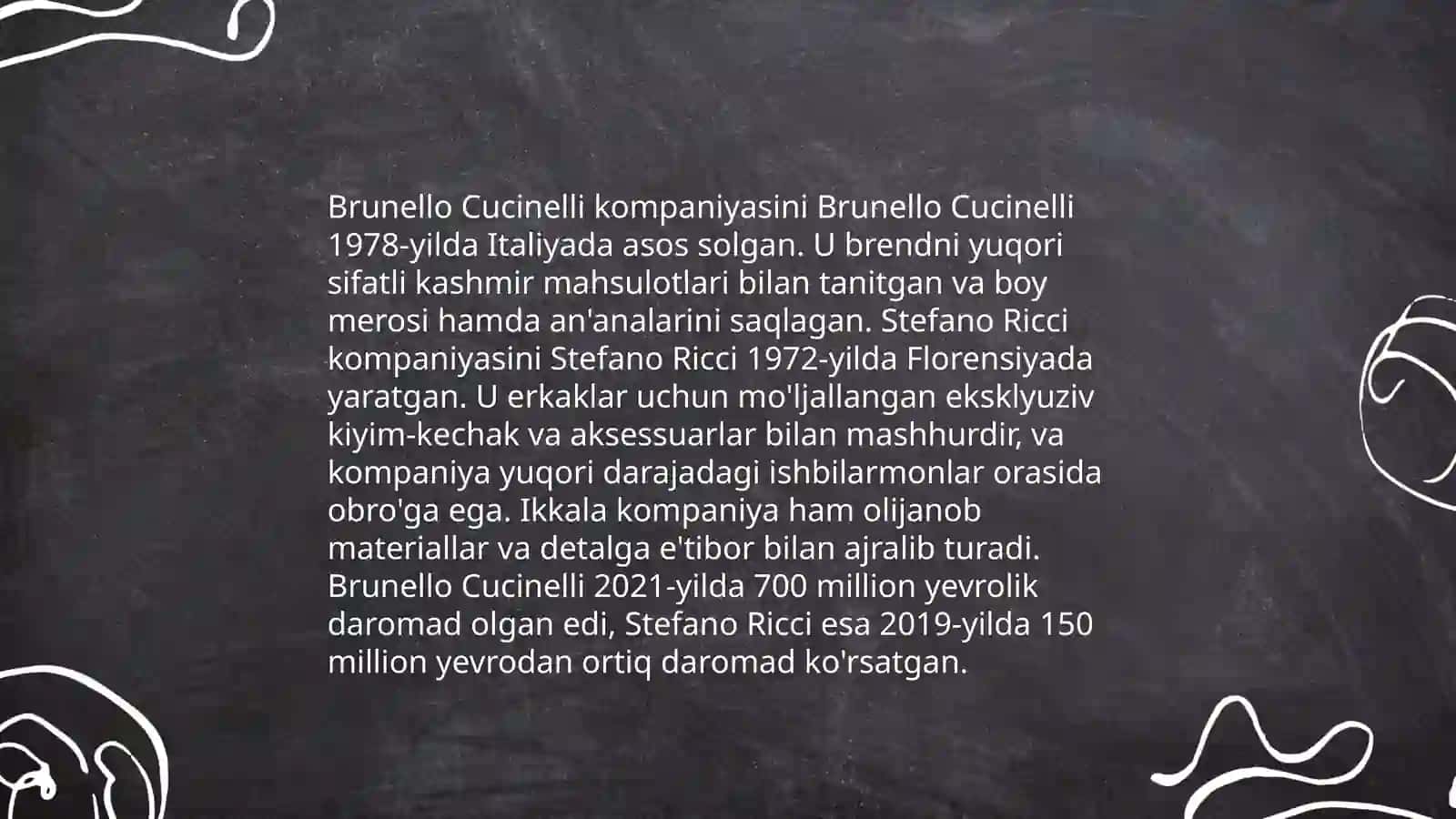 Brunello Cucinelli va Stefano Ricci Tarixi va marketingi 4