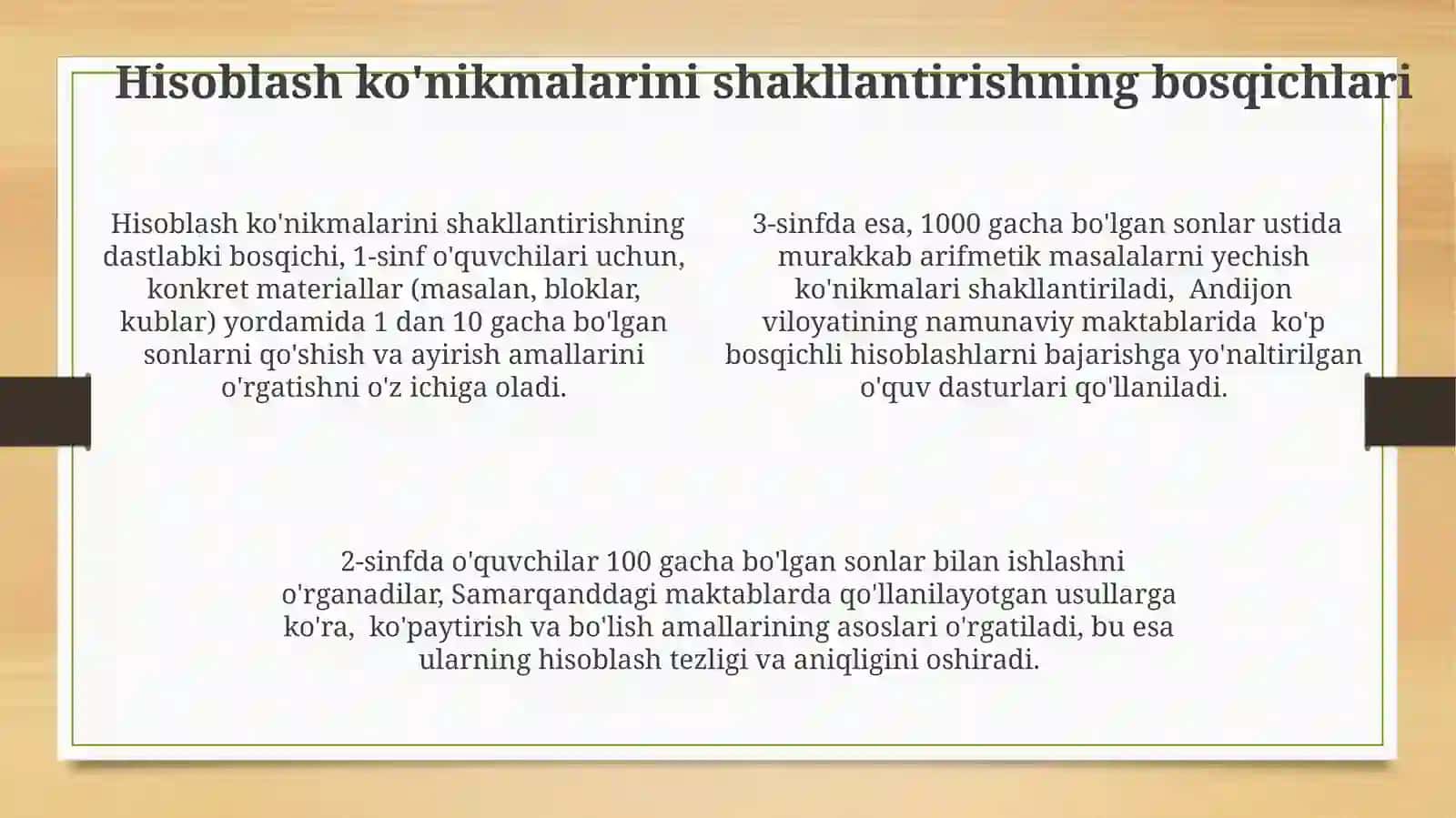 Arifmetik amallarni òrganish metodikasi 4