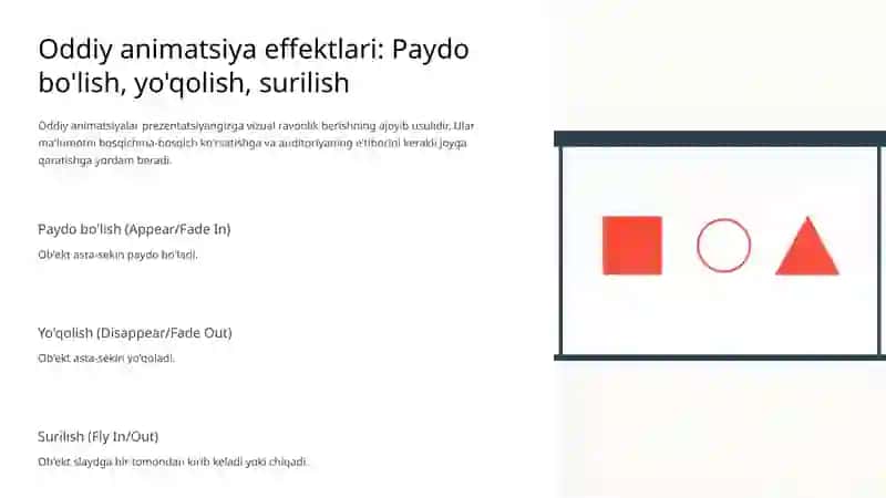 Effekt Qo'shish PowerPoint 4