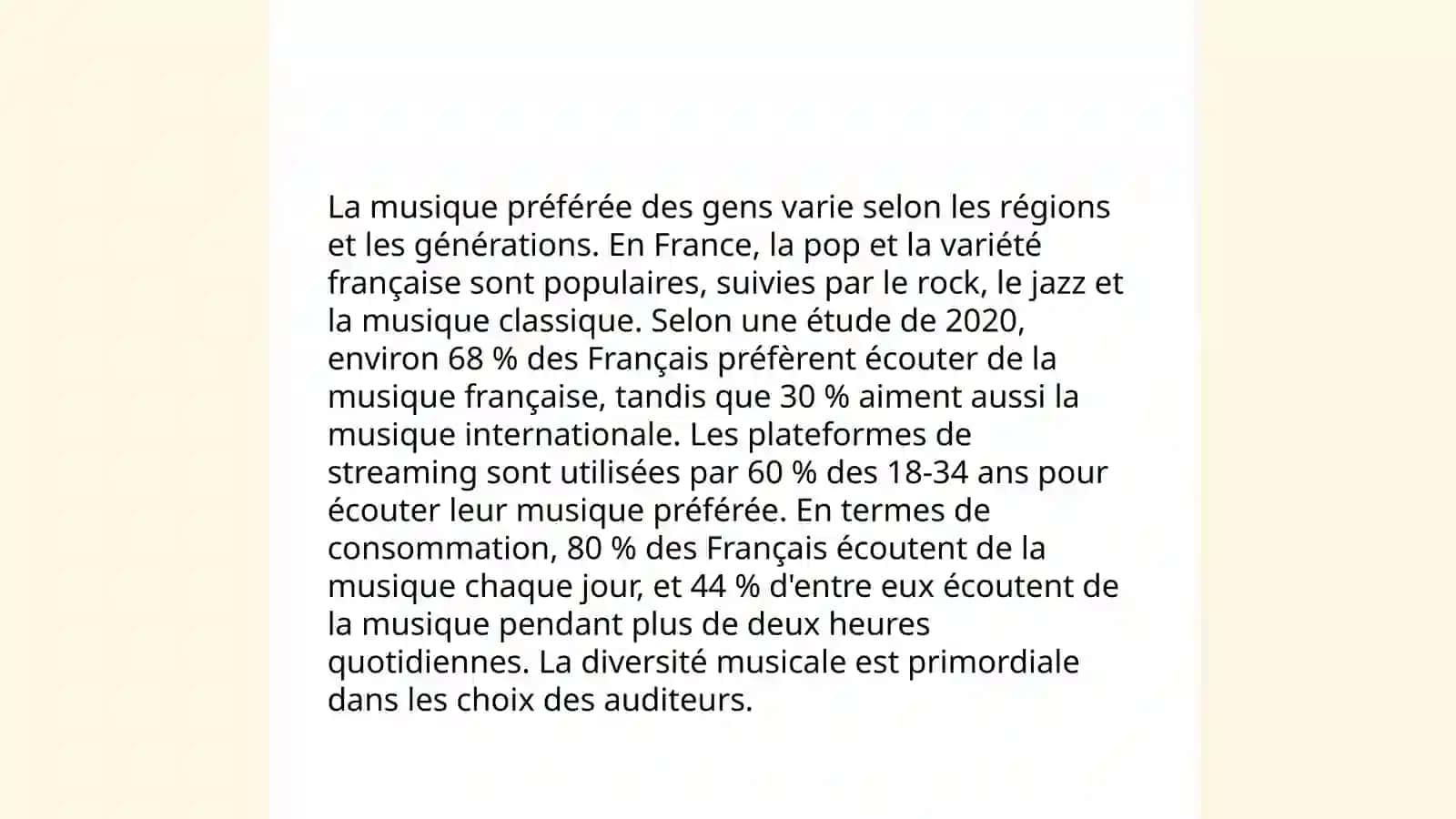 Vos gouts et votre mode de vie 4