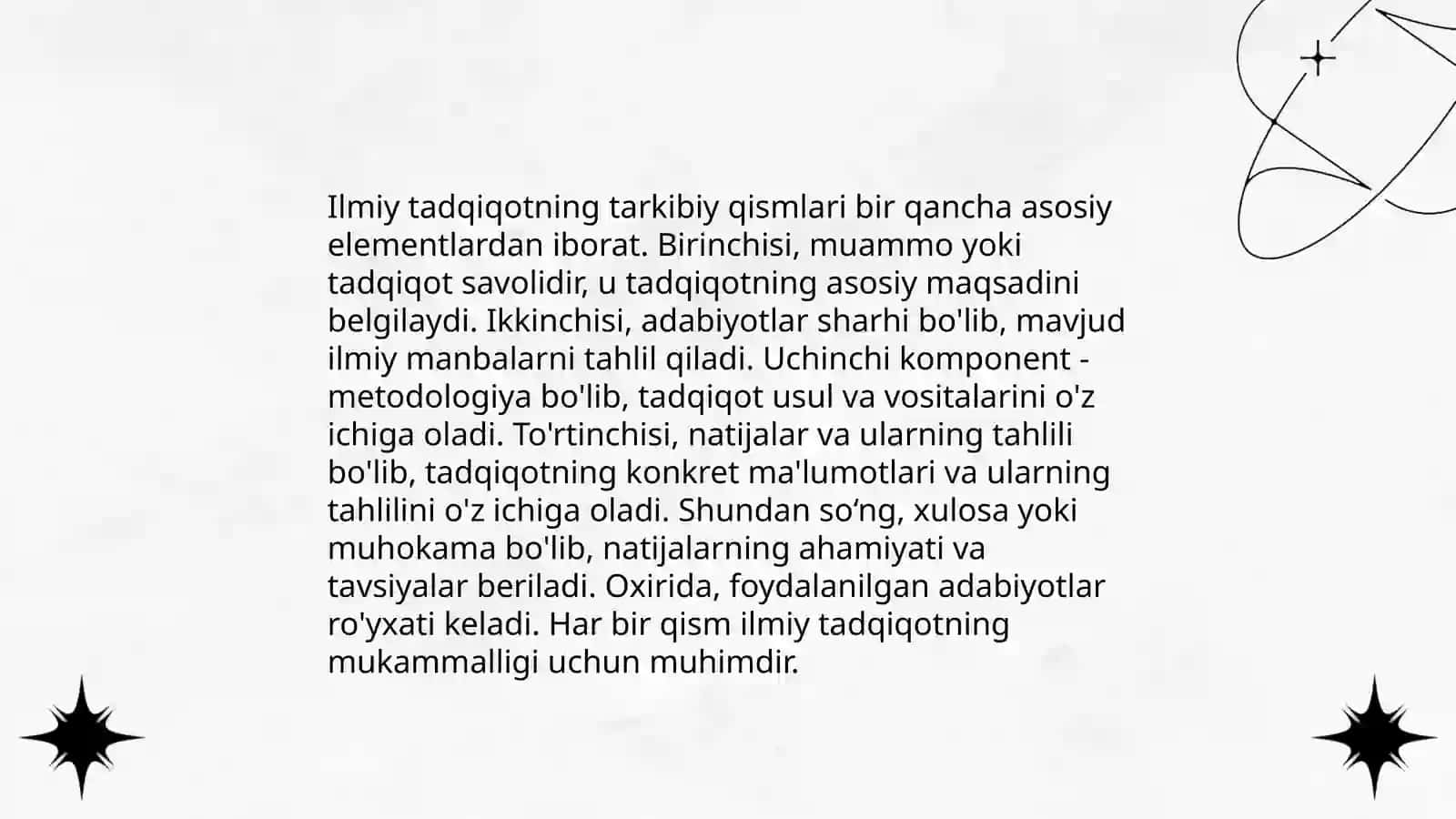 Ilmiy tadqiqotni tashkil etish va uning tarkibi 4