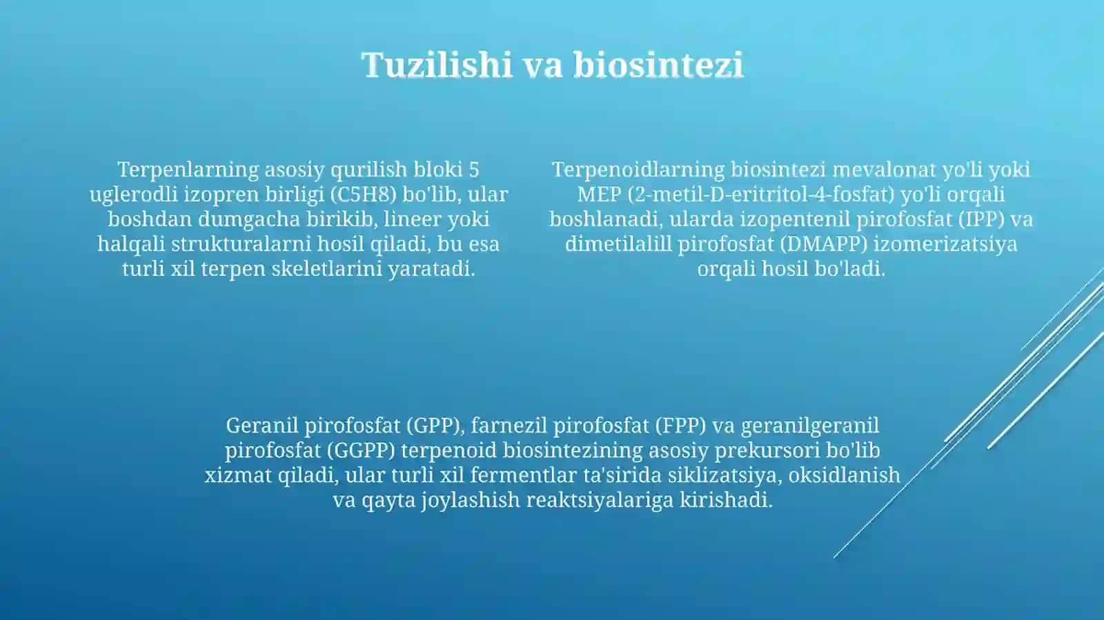 Terpenlar va terpenoidlar 4