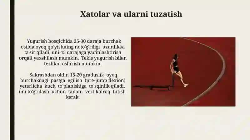 Uzunlikka sakrash texnikasi 4