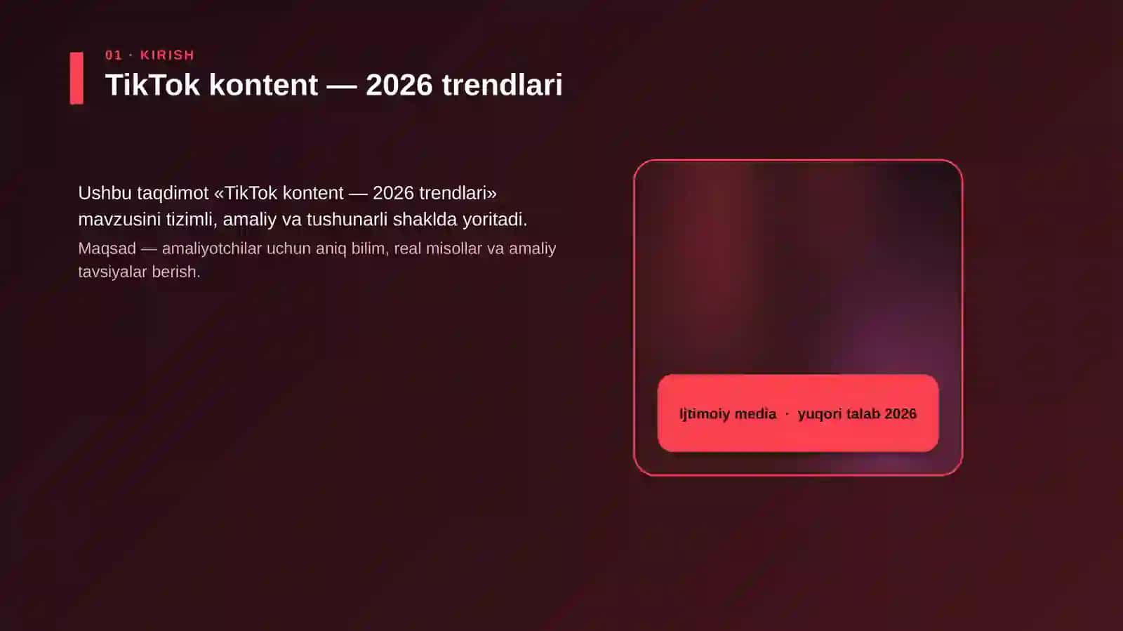 TikTok kontent — 2026 trendlari 4