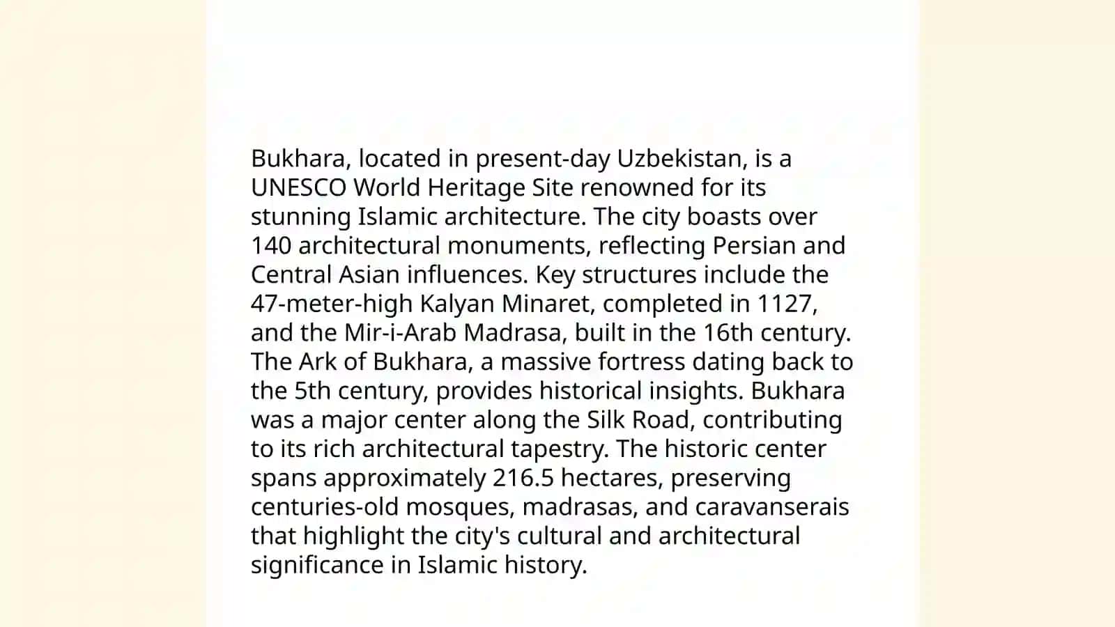 Historical cities of Uzbekistan 4