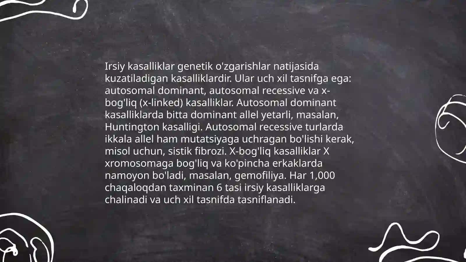 Irsiy kasalliklar 4