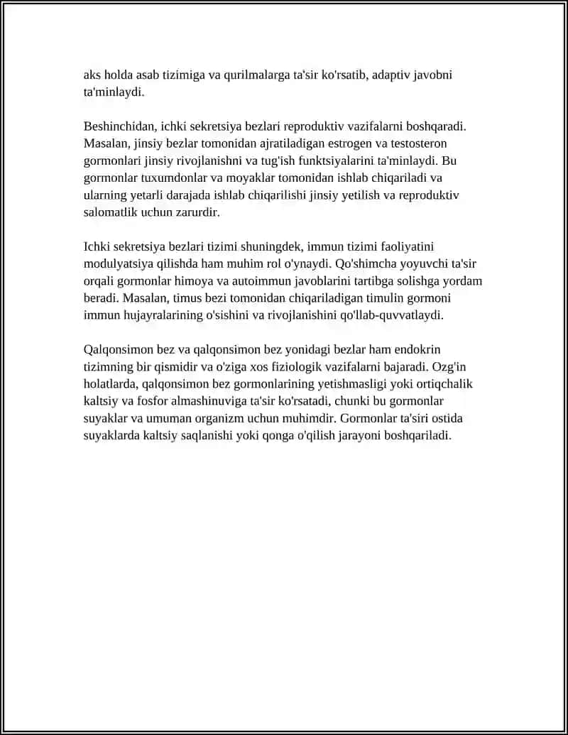 ICHKI SEKRETSIYA BEZLARI FIZIOLOGIYASI 4