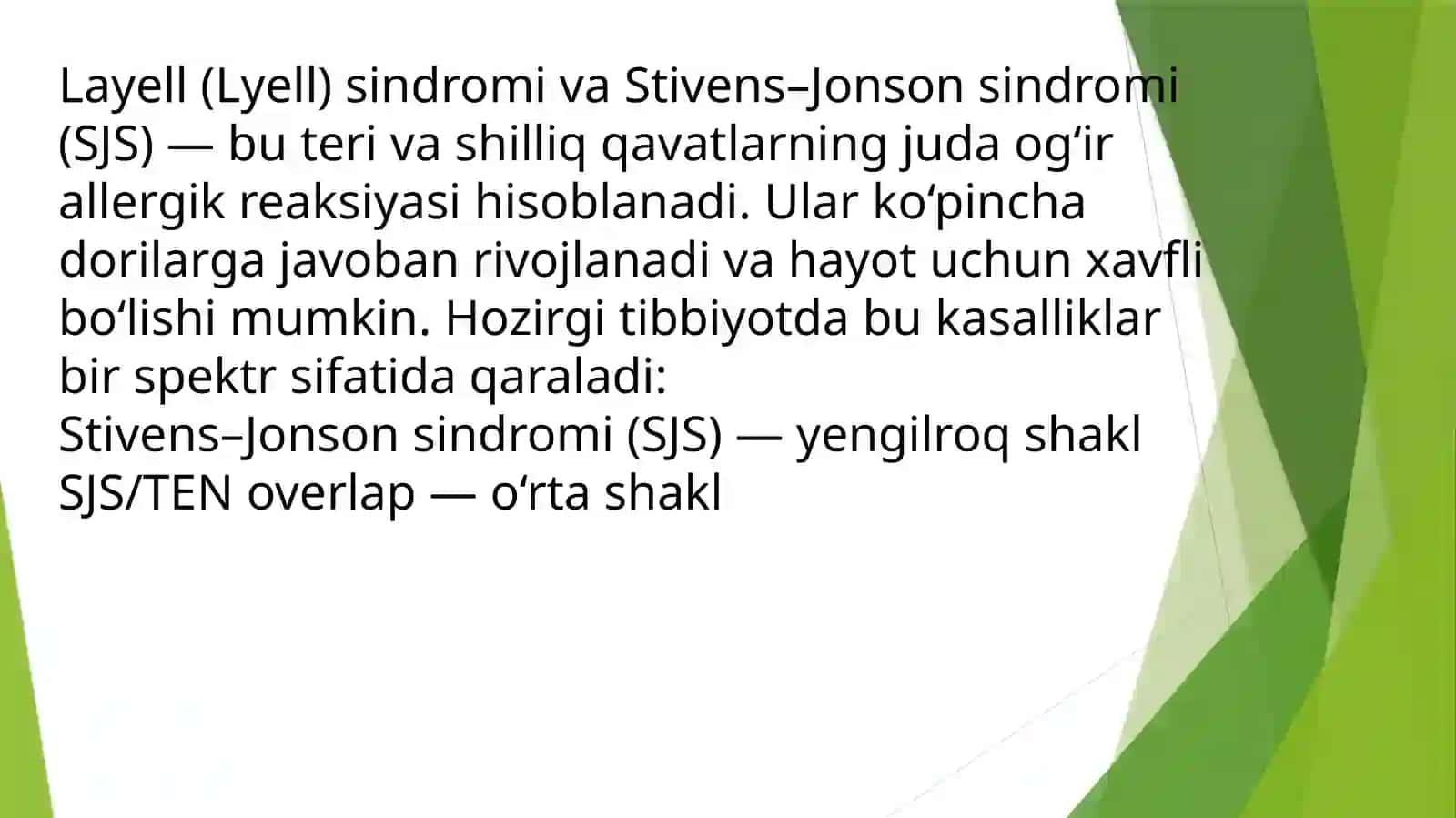 Layell va Stivens-Djonson sindromi 4