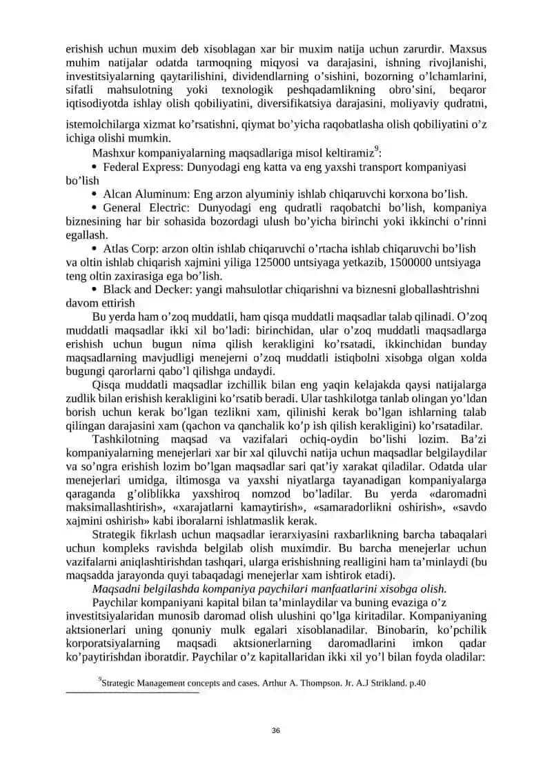 Strategik ko’rishni shakllantirish 4