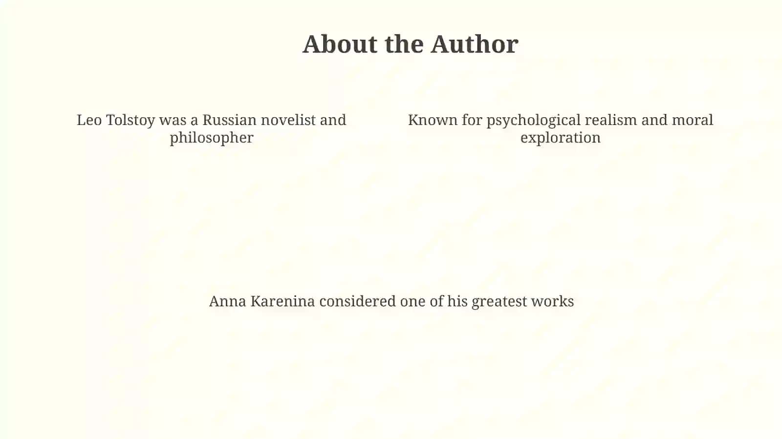 Analysis of the Realistic Novel – “Anna Karenina” 4