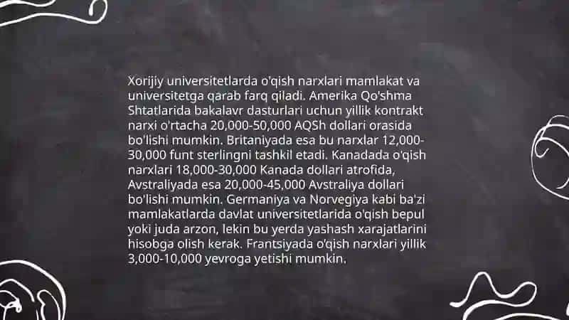 Xorijiy o'quv yurtlari 4