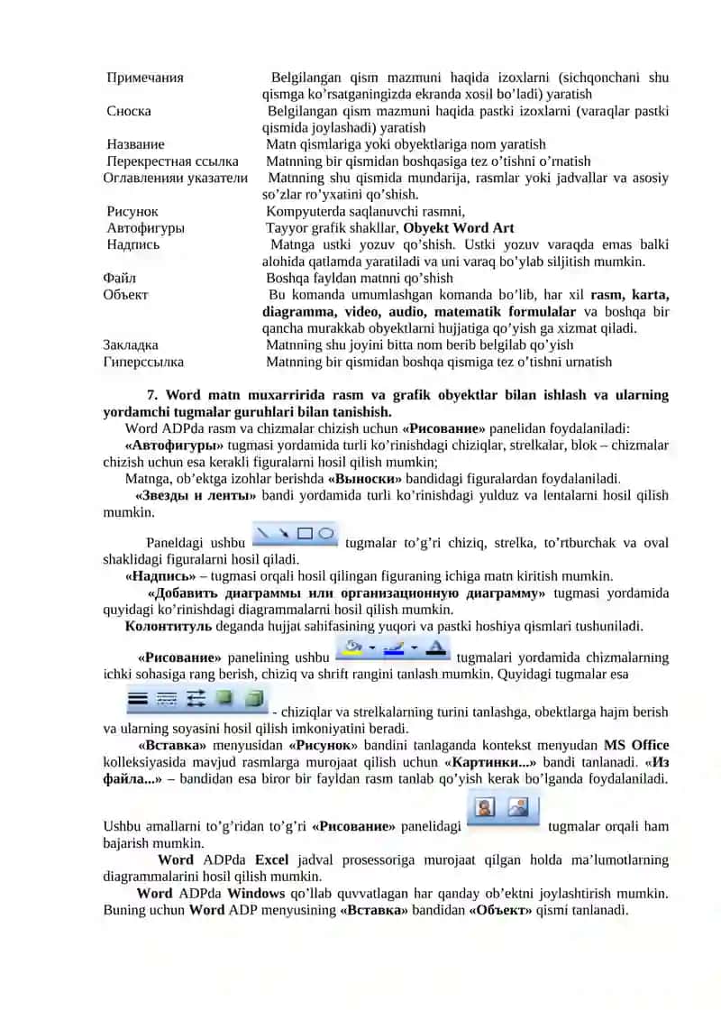 Matnni qayta ishlash texnologiyasi 4