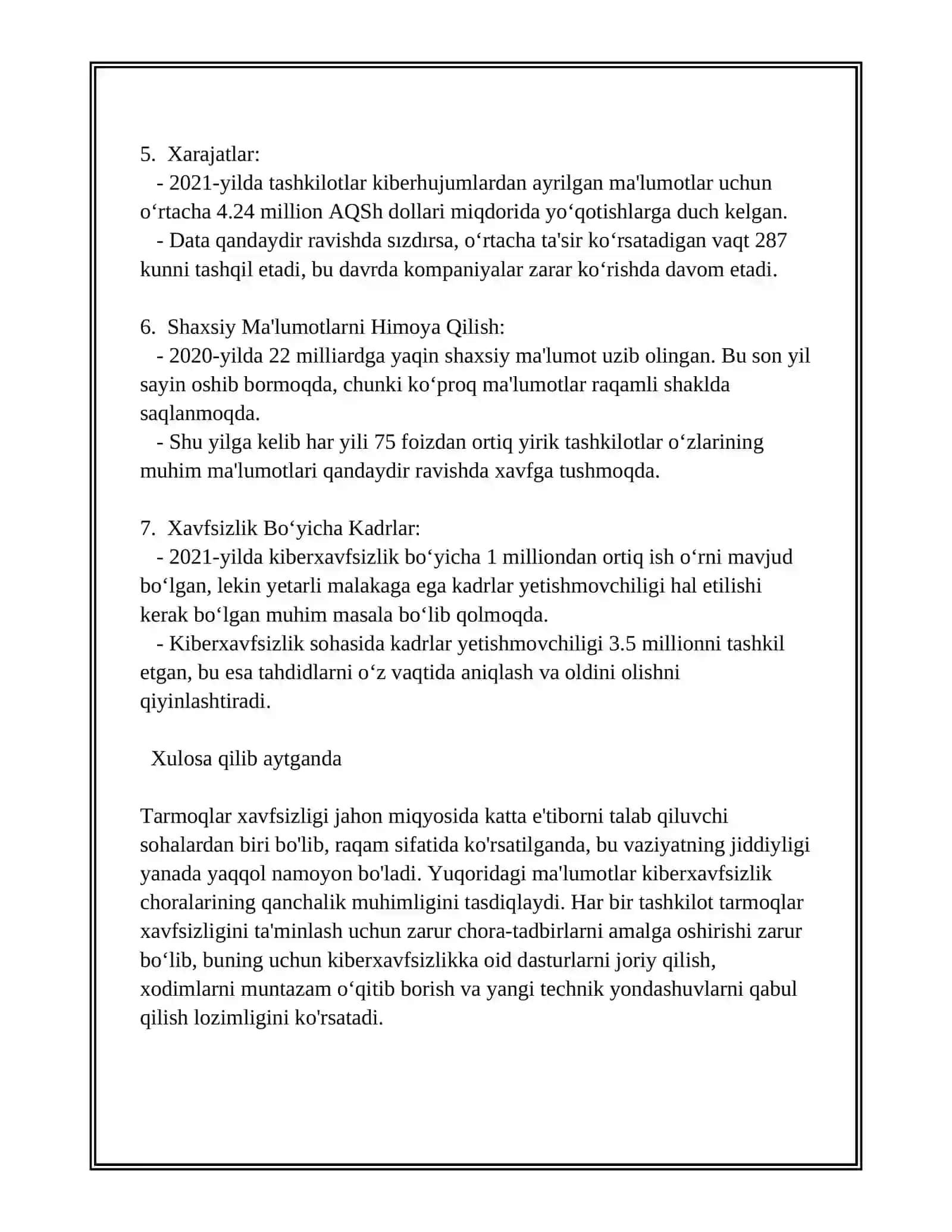Tarmoqni administratorlashning tipik masalalari 4
