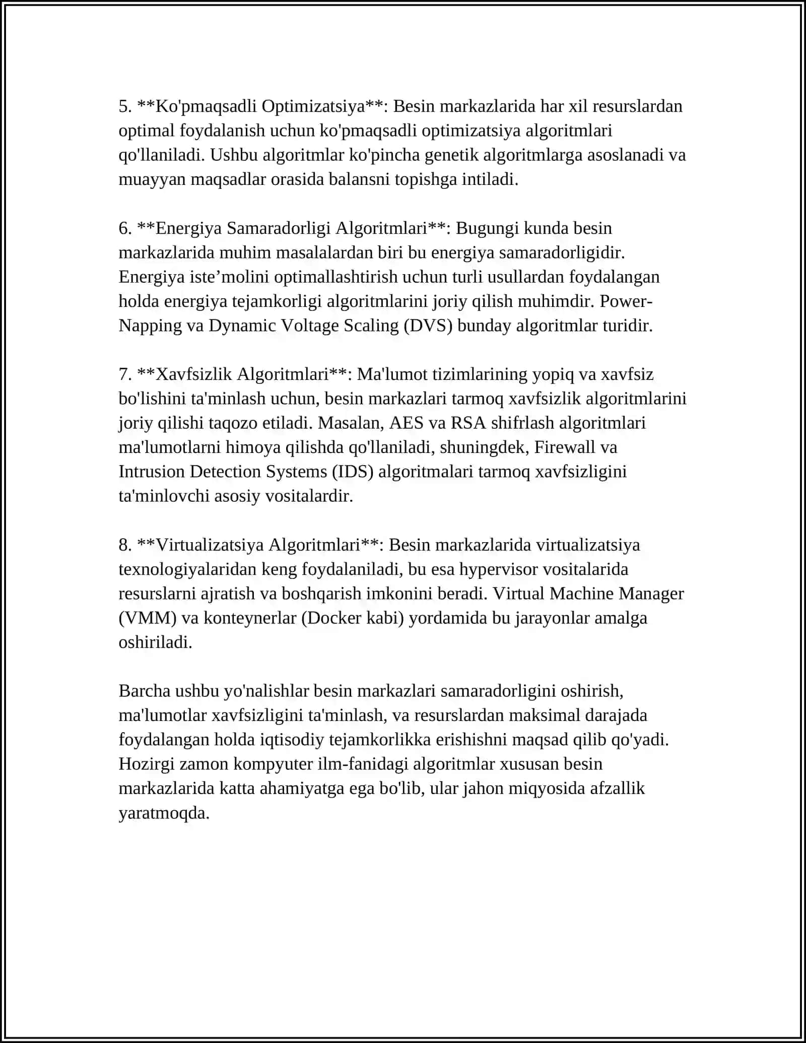 OBYEKTLARNI SINFLARGA AJRATISH UCHUN QO‘LLANADIGAN ALGORTIMLAR 4