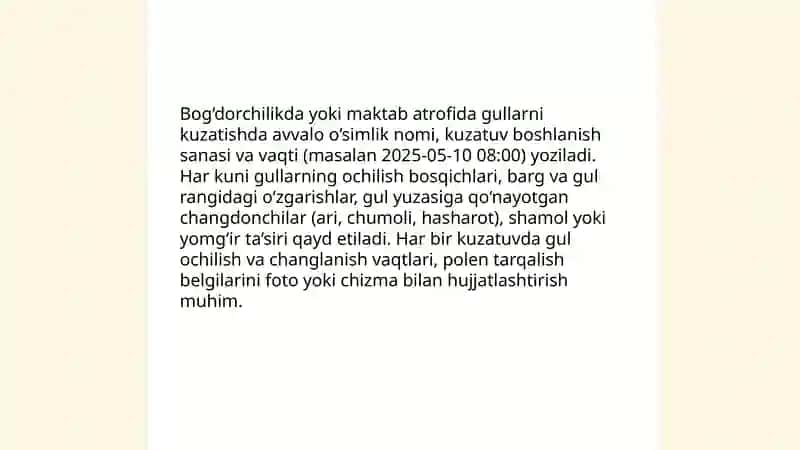 O'simlik urug'ining unib chiqishini kuzatish 4