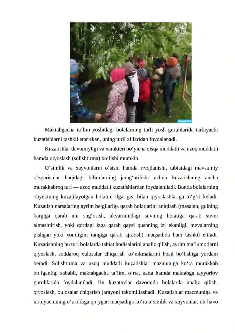 TAYYORLOV GURUHIDA TABIATGA OID O'YINLAR 4