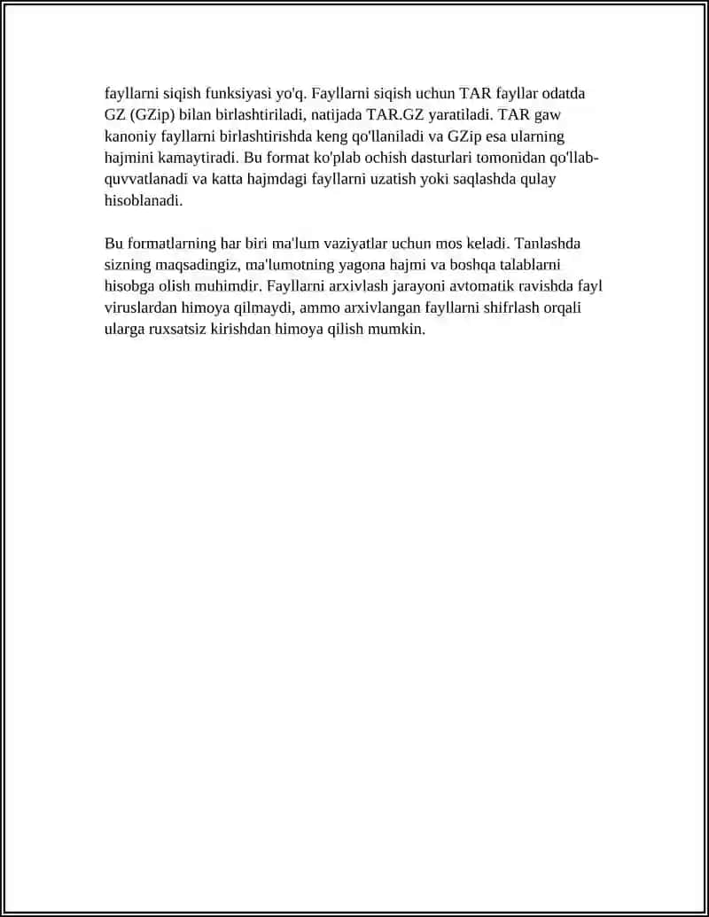Fayllarni Arxivlash va Viruslardan Himoya Qilish 4