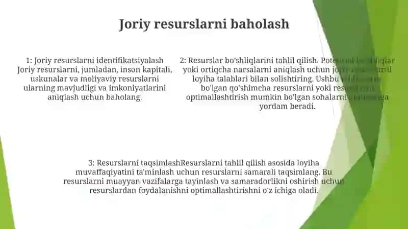 Resurslarni Rejalashtirish Jarayoni 4
