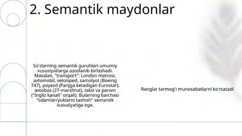 So'z-gapning ma'noviy guruhlari 4