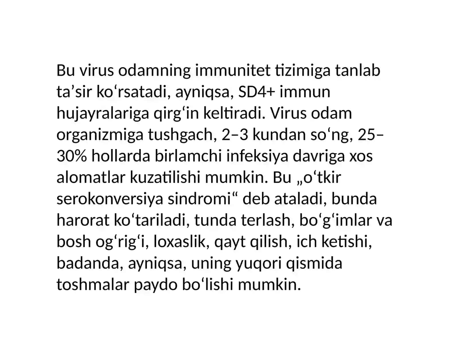 orttirilgan immun tanqisligi 4