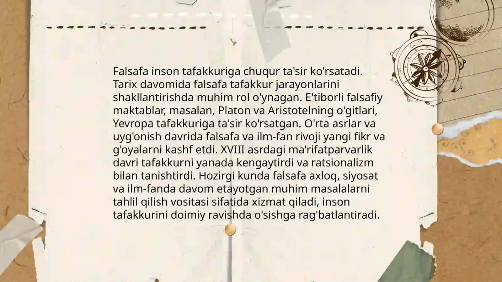 Falsafiy dunyoqarash va o'z-o'zini anglash jarayonidagi ta'siri 4