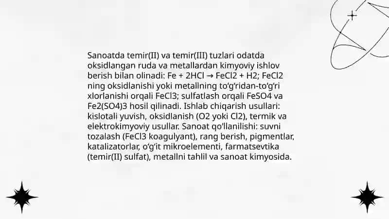 Sanoatda madanili tuzlar ishlab chiqarish 4