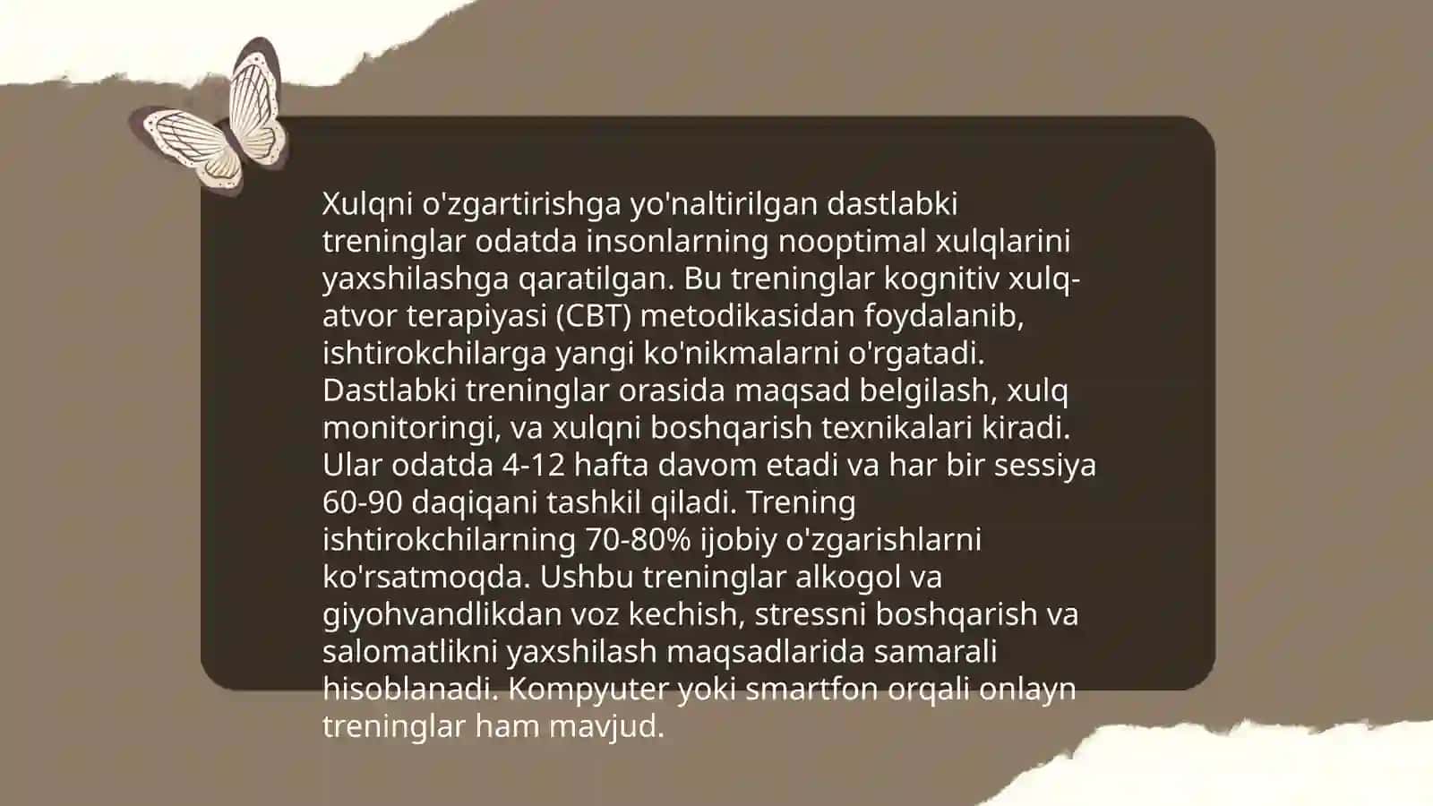 Psixologik treninglar tarixi 4