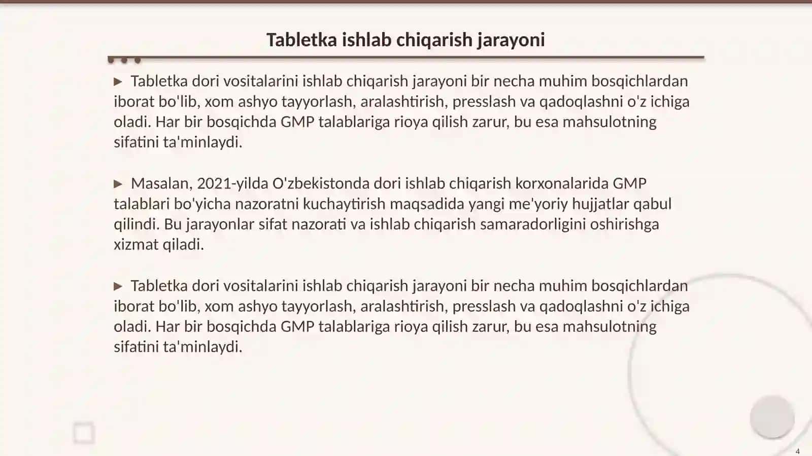 GMP talablari 4