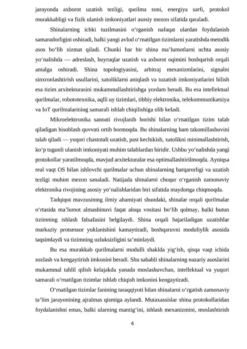 O'RNATILGAN TIZIMLARDA SHINALARNI TASHKIL ETILISHI 4
