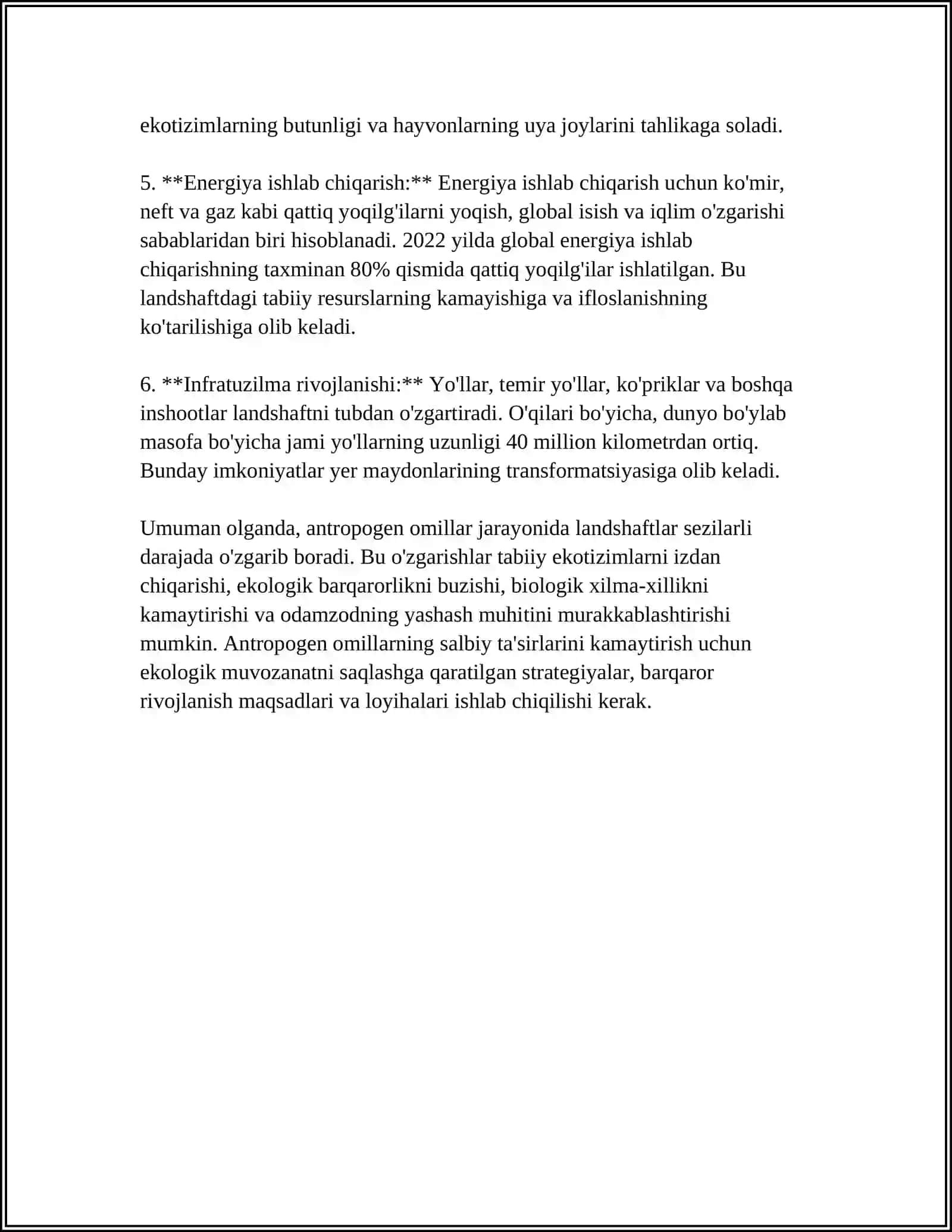 O'ZBEKISTONDA LANDSHAFTLARNING ANTROPOGEN O'ZGARISHLARI 4