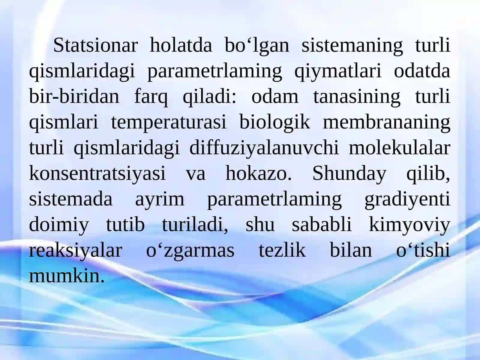 TERMODINAMIKA. TIRIK SISTEMALAR TERMODINAMIKASI 4