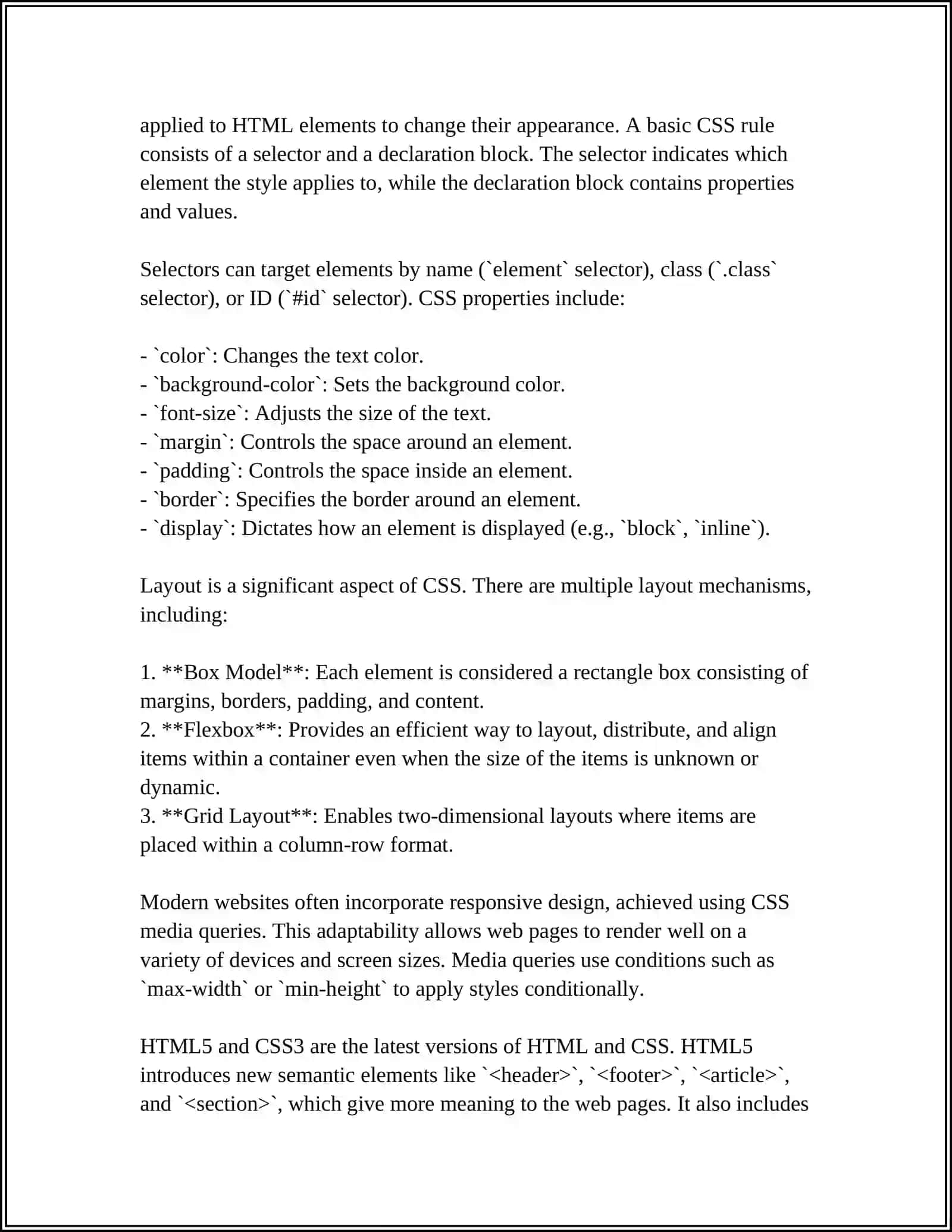 HTML & CSS Basics 4