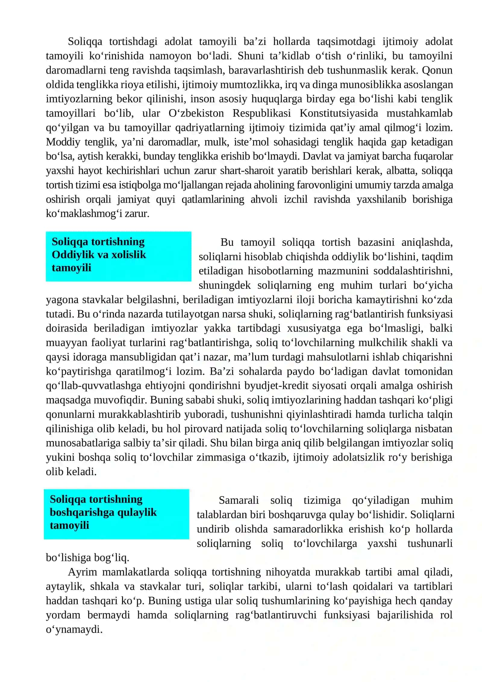 Soliqqa tortish tamoyillari 4