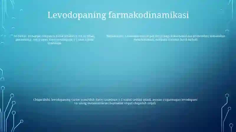 Levodopa Dori Vositasining Farmakologiyasi 4