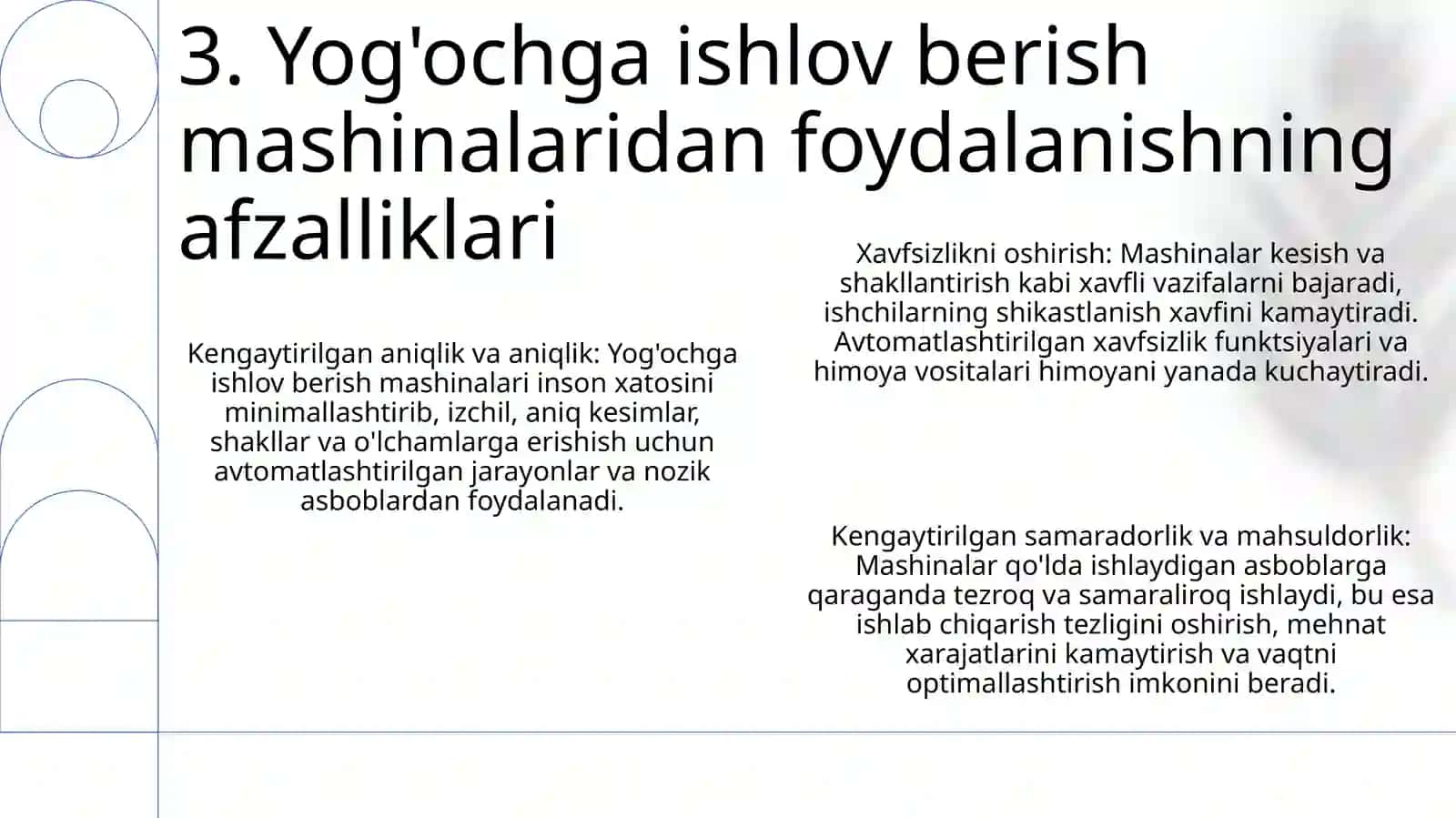 Yog‘Ochga Ishlov Berish Dastgohi Haqida 4