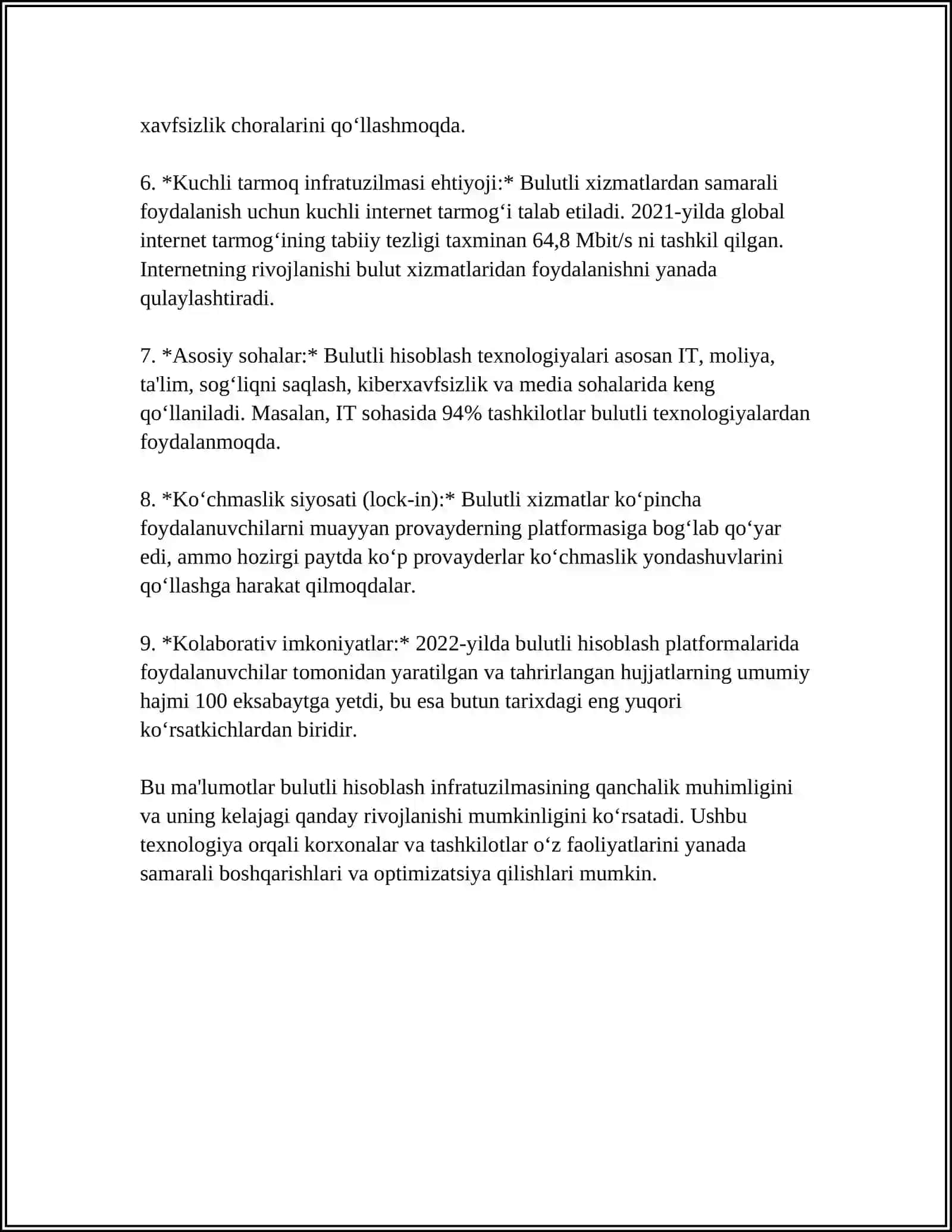 AXBOROT TEXNOLOGIYALARINING INFRATUZILMASI 4