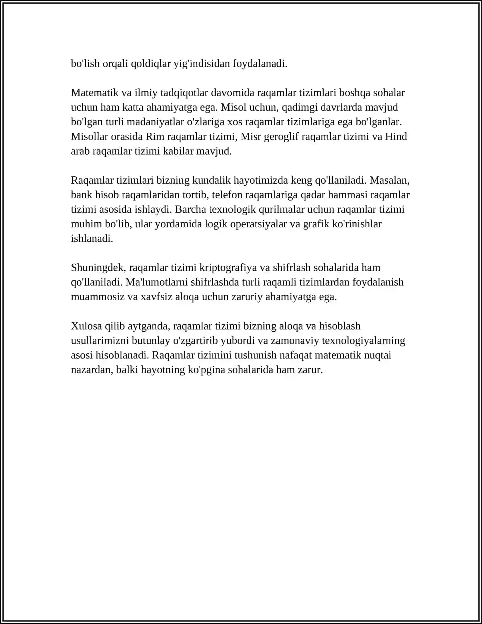 SHARQ MAMLAKATLARI (XITOY) MATEMATIKASI 4