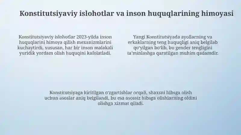 Yangi Ozbekistonda inson huquqlari erkinliklari 4
