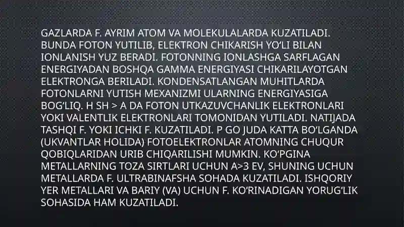 Metallarda elektr toki va fotoeffekt 4